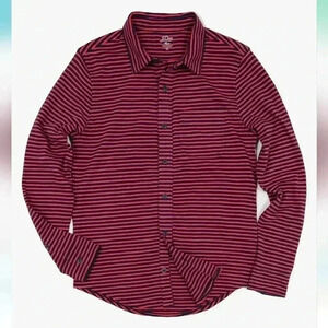 J.CREW Shirt Men's XXL Slub 100% Cotton Long Sleeve Button Up Knit Goods Comfort
